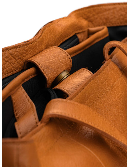Mini shopper para tricô e crochê Muud Hiba - Whisky