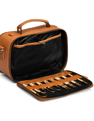 Saco para tricô e crochê Muud Lilly Crossbody - Whisky