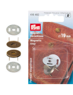 Fecho magnético para rebitar - Bronze