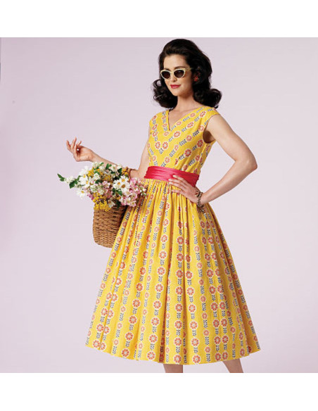 Molde de vestido Vintage 1957 - Vogue 8789
