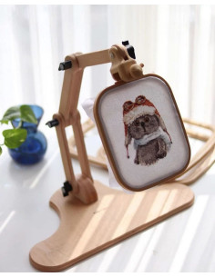 Suporte ajustável de chão para bastidor de bordado 2