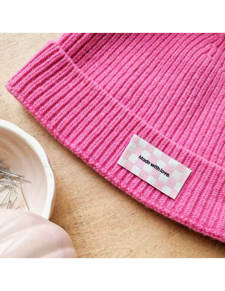 Conjunto de 5 etiquetas para costurar - Feito com amor