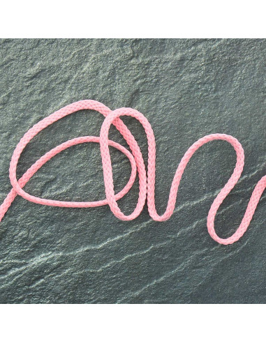 Anoraque de cordão plano - Rosa