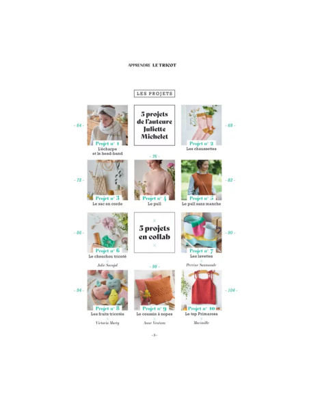 Livro aprender a tricotar em 10 lições