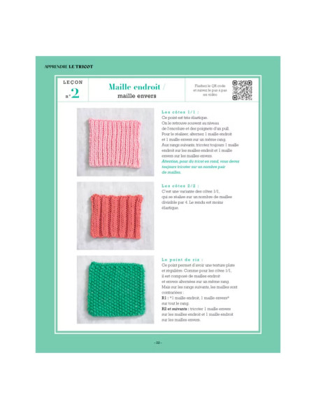 Livro aprender a tricotar em 10 lições