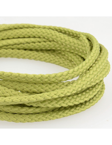 Anoraque de cordão plano - Verde amêndoa