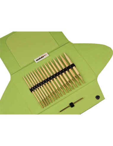 Addi Click Bamboo - Kit de agulhas de tricô circulares