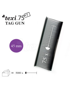 Conjunto de 5000 grampos para pistola Texi Fine - Preto