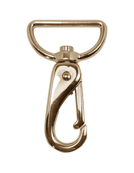 Mosquetão de metal premium - Ouro claro 65 x 32 mm