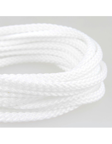 Anoraque de cordão plano - Branco