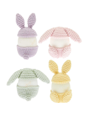 Kit de crochê - Porta-ovos de Páscoa
