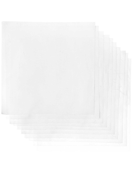 Conjunto de 10 cupões de tecidos especiais para bordado - Branco