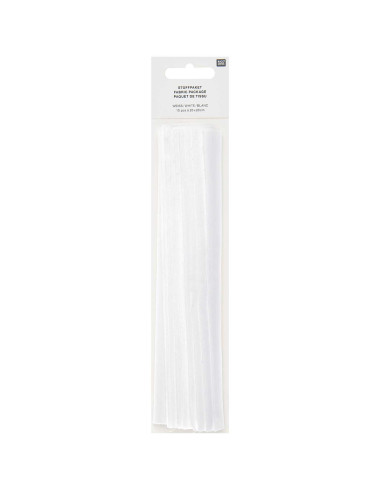 Conjunto de 10 cupões de tecidos especiais para bordado - Branco