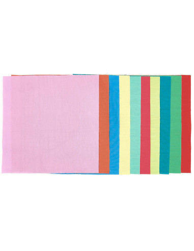 Conjunto de 10 cupões de tecidos especiais para bordado - Bright