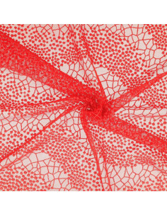 Tecido rendado Mila - Vermelho