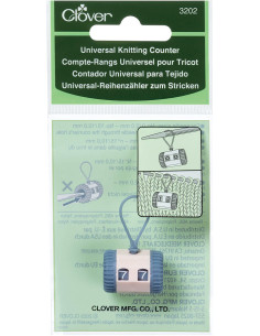 Contador de carreiras universal para tricô Clover