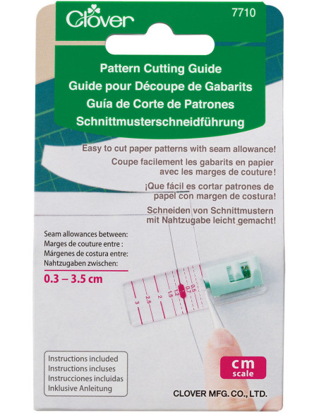 Guia para corte de moldes Clover