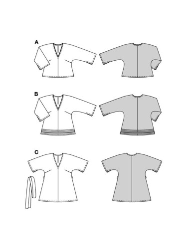 Molde de blusa - Burda 5776