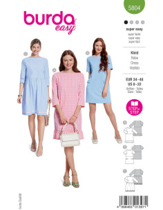 Molde de vestido - Burda 5804