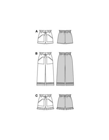 Molde de calça - Burda 5808