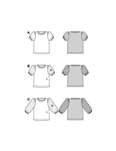 Molde de T-shirt - Burda 5809