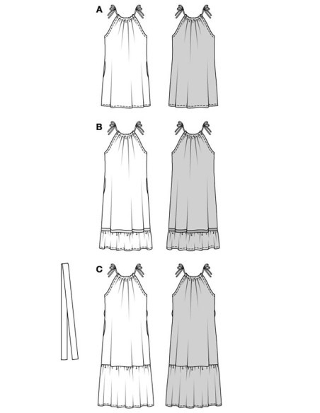 Molde de vestido - Burda 5810