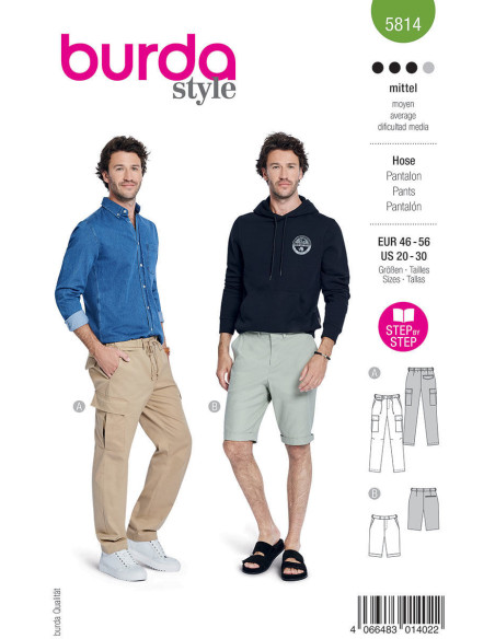 Molde de calça - Burda 5814