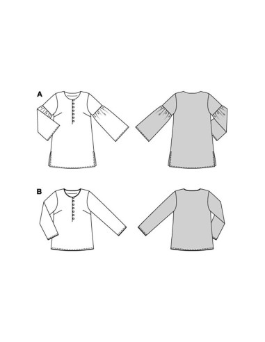 Molde de blusa - Burda 5822