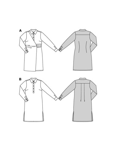 Molde de vestido - Burda 5826