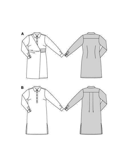 Molde de vestido - Burda 5826