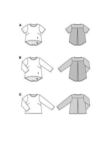 Molde de T-shirt - Burda 5831