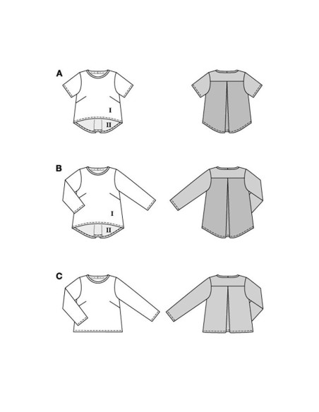 Molde de T-shirt - Burda 5831