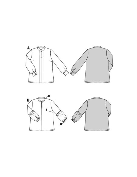 Molde de blusa - Burda 5839