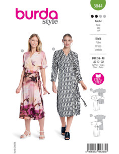 Molde de vestido - Burda 5844