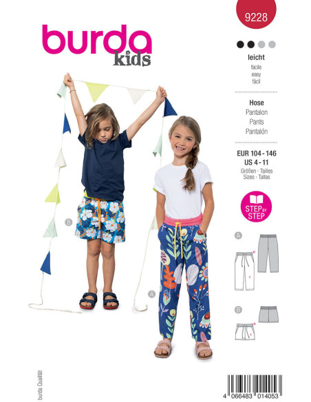 Molde de calça - Burda 9228
