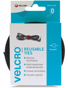 VELCRO® ONE-WRAP® Fitas de fixação 10mm x 5M preto