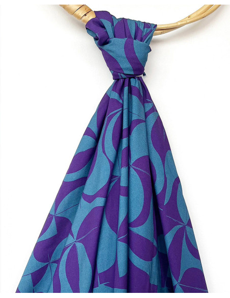 Tecido sarja de viscose Purple retro - My Dress Made