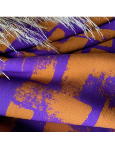 Tecido sarja de viscose Purple rain - My Dress Made