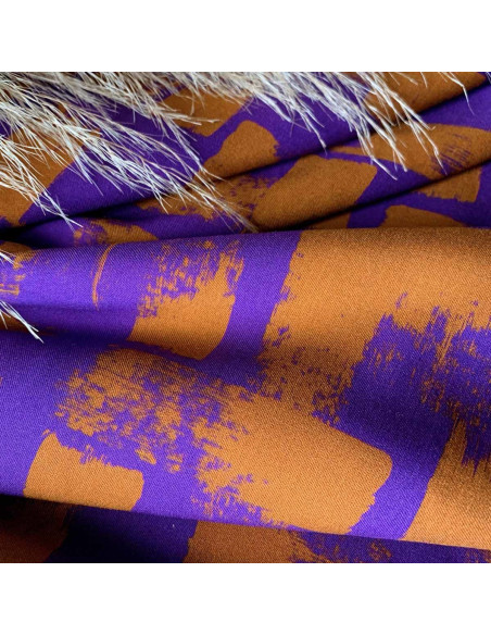 Tecido sarja de viscose Purple rain - My Dress Made