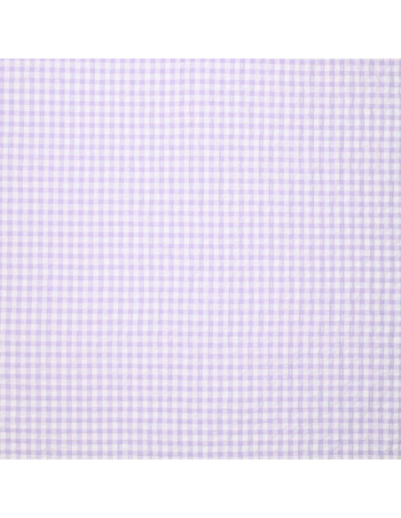 Tecido Seersucker xadrez - Roxo