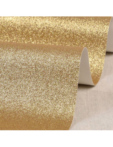 Cupom glitter 50 x 70 cm - Ouro claro