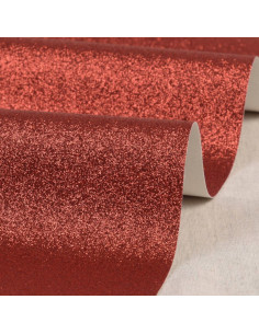 Cupom glitter 50 x 70 cm - Vermelho