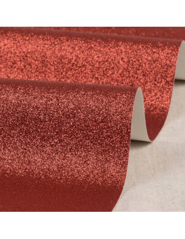 Cupom glitter 50 x 70 cm - Vermelho