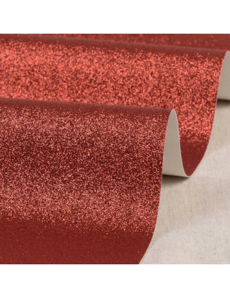 Cupom glitter 50 x 70 cm - Vermelho