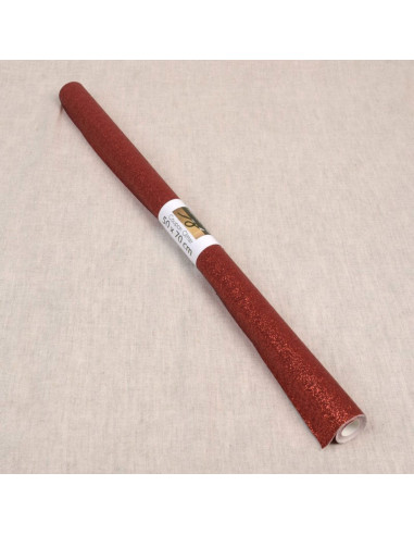 Cupom glitter 50 x 70 cm - Vermelho