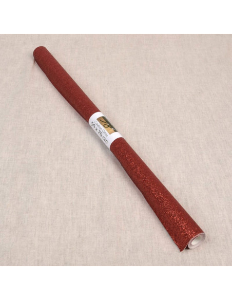 Cupom glitter 50 x 70 cm - Vermelho