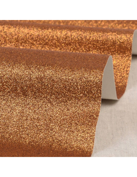 Cupão glitter 50 x 70 cm - Laranja