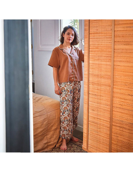 Padrão de pijama feminino Budapest - Ikatee