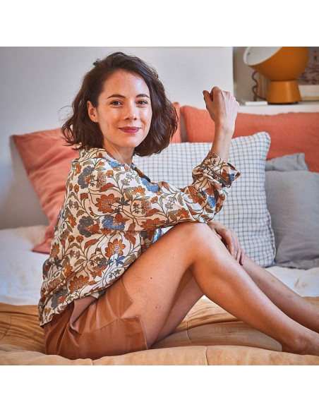 Padrão de pijama feminino Budapest - Ikatee