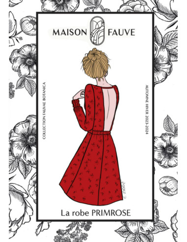 Padrão de vestido Primrose - Maison Fauve